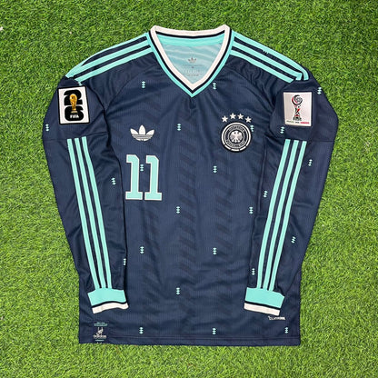 Germany National Team World Cup 2026 Nick Woltemade Long Sleeve Away Football Soccer Kit Jersey