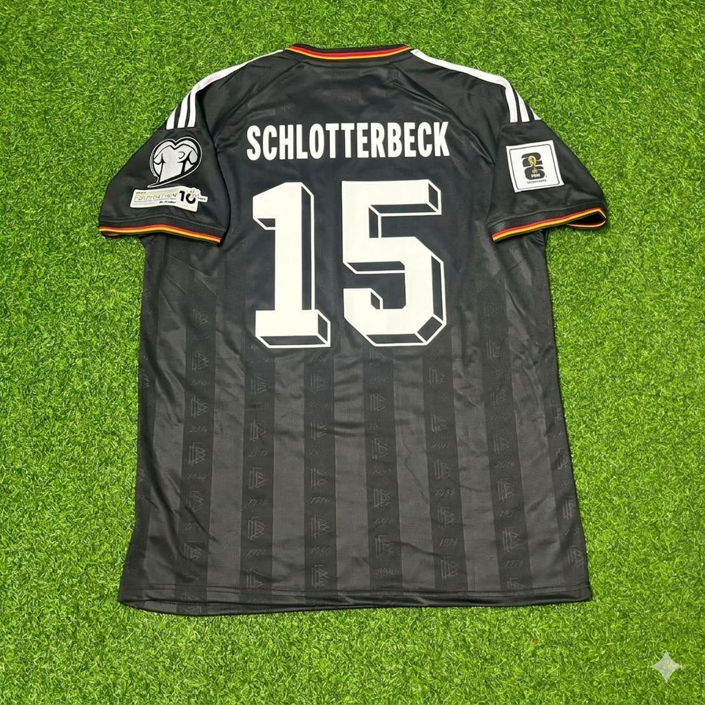 Germany National Team World Cup 2026 Nico Schlotterbeck # Black Football Soccer Kit Jersey