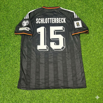 Germany National Team World Cup 2026 Nico Schlotterbeck # Black Football Soccer Kit Jersey