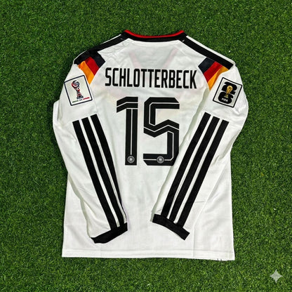 Germany National Team World Cup 2026 Nico Schlotterbeck Long Sleeve Home Football Soccer Kit Jersey
