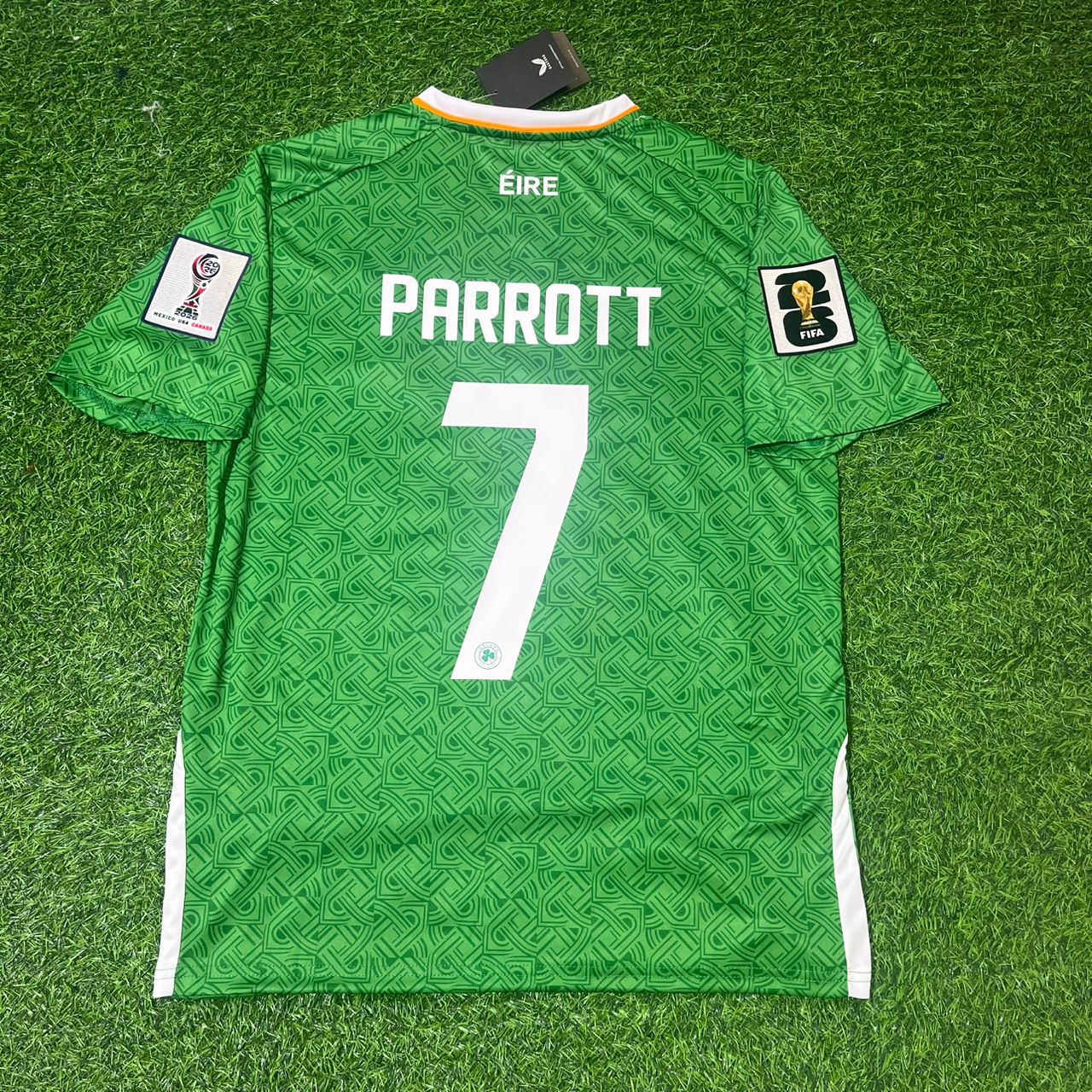Ireland National Team World Cup 2026 Troy Daniel Parrott Green Football Soccer Kit Jersey
