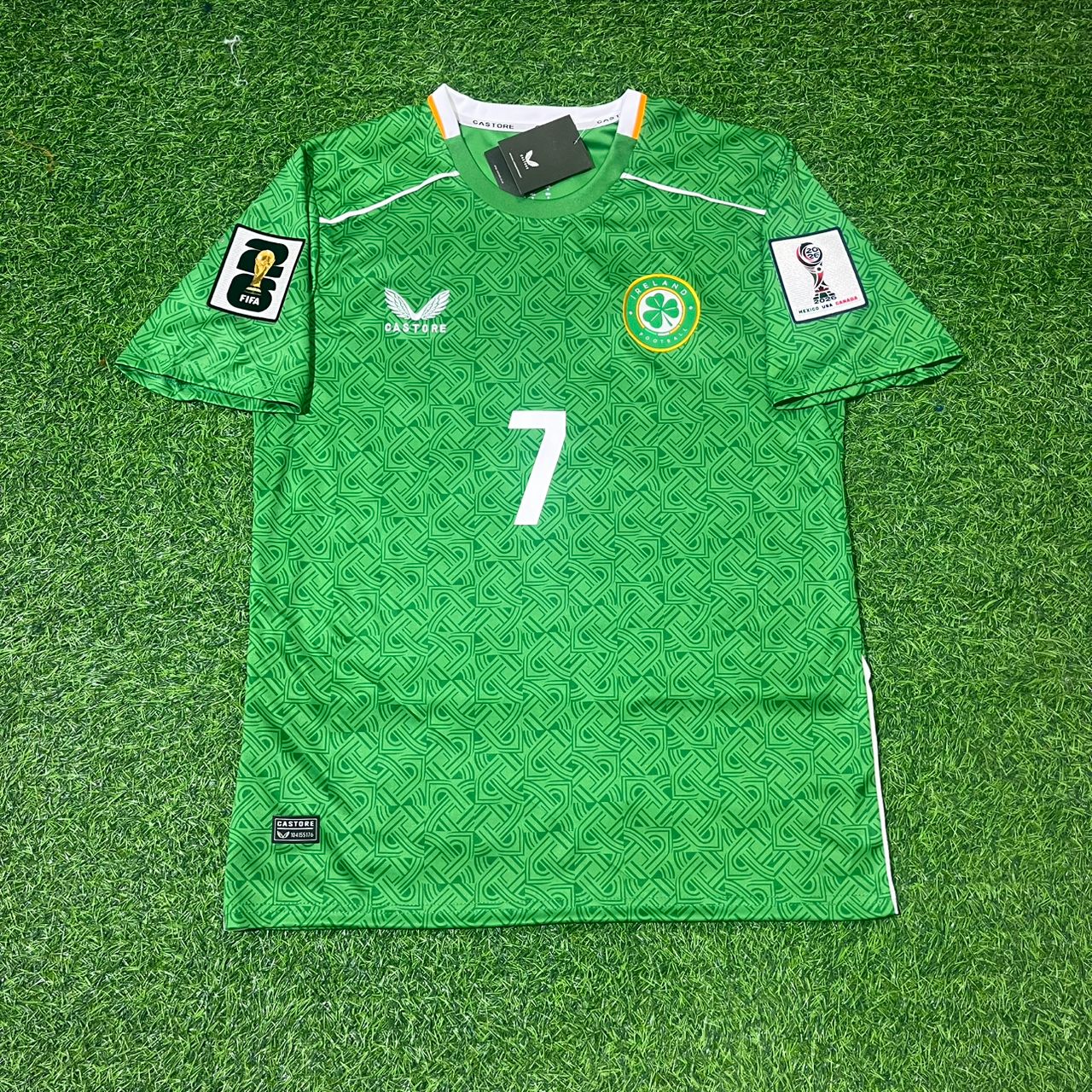 Ireland National Team World Cup 2026 Troy Daniel Parrott Green Football Soccer Kit Jersey