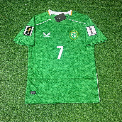 Ireland National Team World Cup 2026 Troy Daniel Parrott Green Football Soccer Kit Jersey