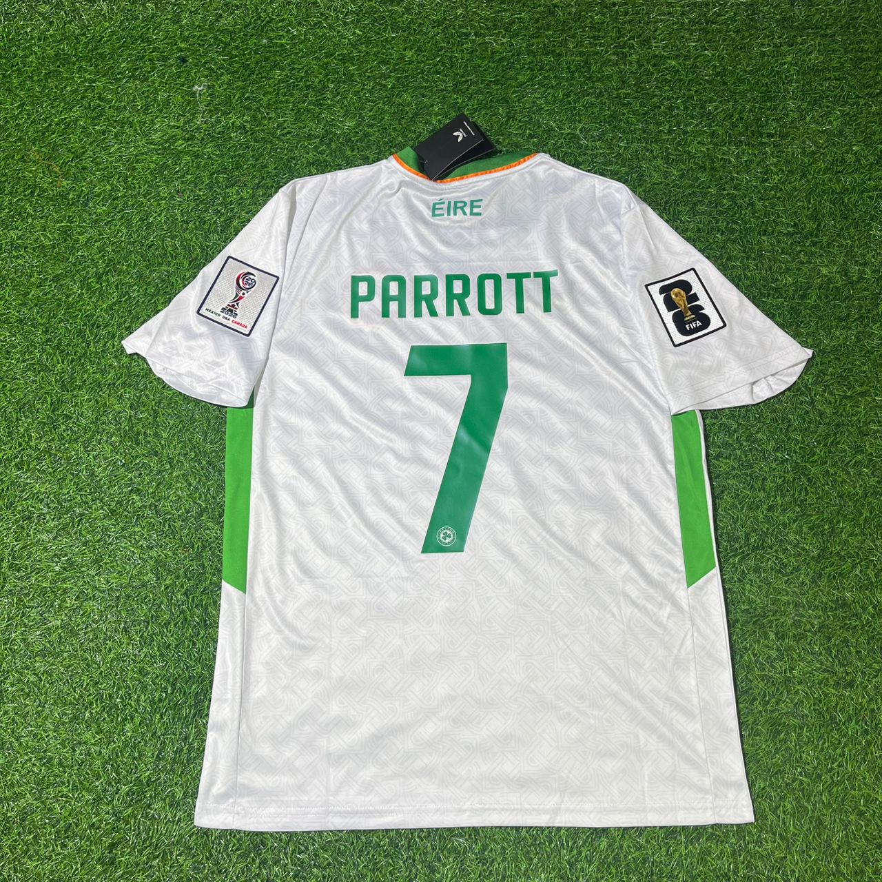 Ireland National Team World Cup 2026 Troy Parrott White Football Soccer Kit Jersey