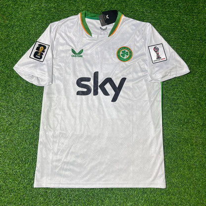 Ireland National Team World Cup 2026 Troy Parrott White Football Soccer Kit Jersey