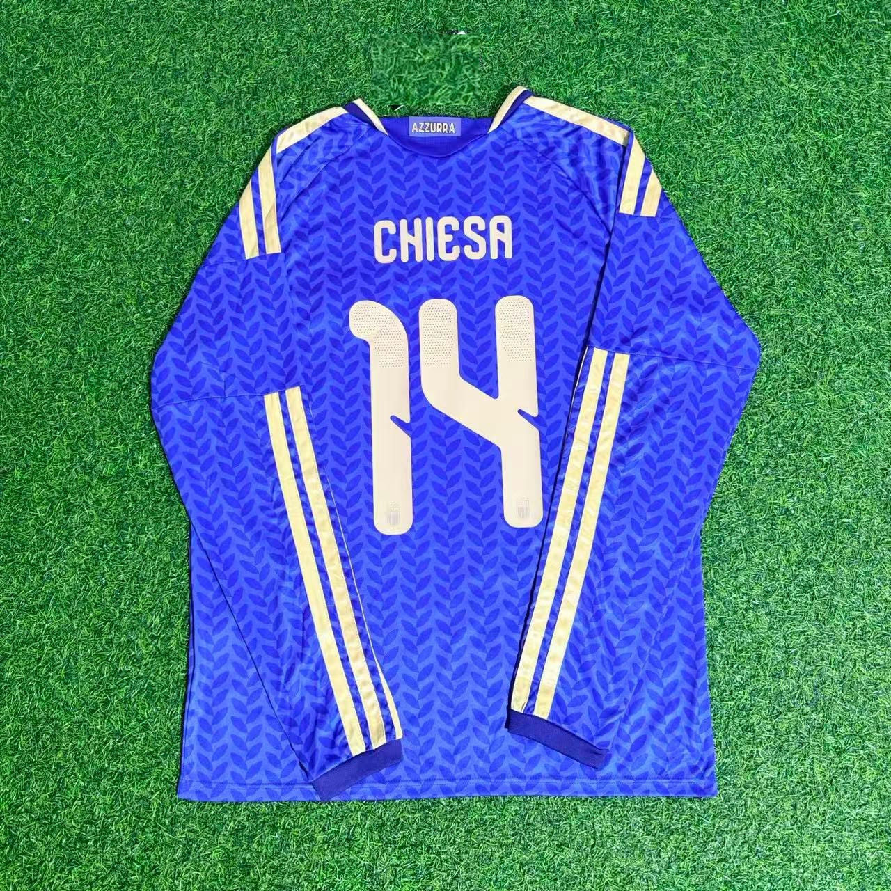 Italy National Team World Cup 2026 Federico Chiesa Long Sleeve Football Soccer Kit Jersey
