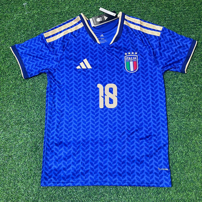 Italy National Team World Cup 2026 Nicolò Barella Football Soccer Kit Jersey