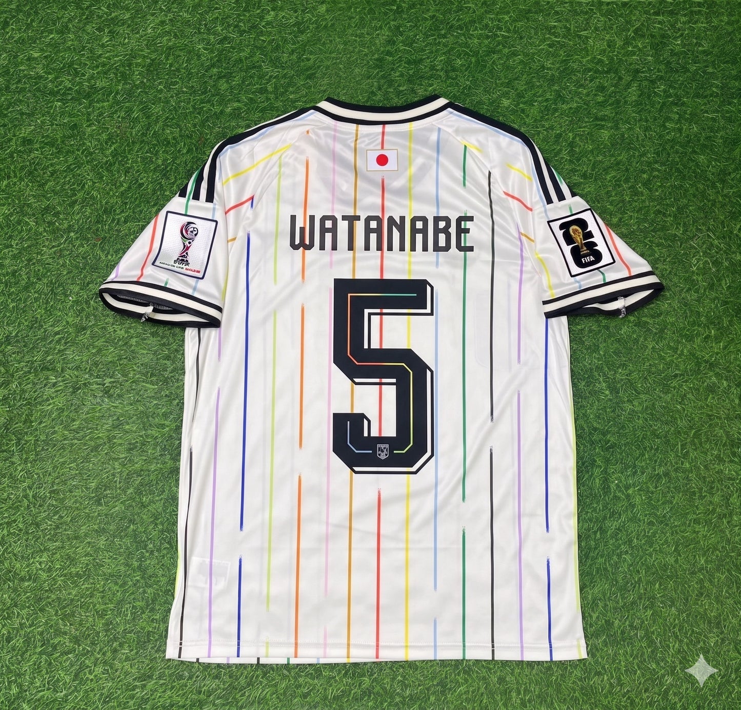 Japan National Team World Cup 2026 Tsuyoshi Watanabe Away White Football Soccer Kit Jersey