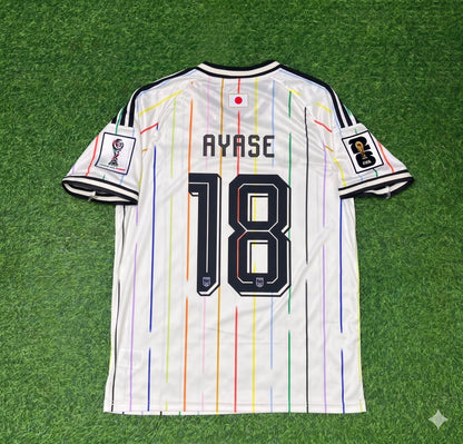 Japan National Team World Cup 2026 Ayase Ueda Away White Football Soccer Kit Jersey