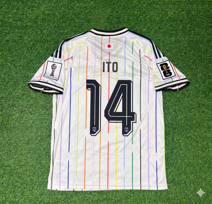 Japan National Team World Cup 2026 Junya Ito Away White Football Soccer Kit Jersey