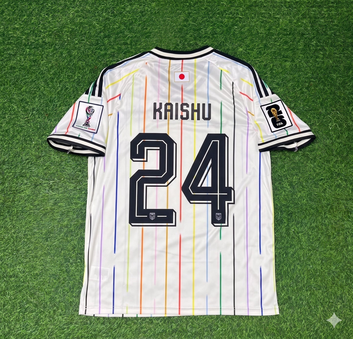 Japan National Team World Cup 2026 Kaishu Sano Away White Football Soccer Kit Jersey