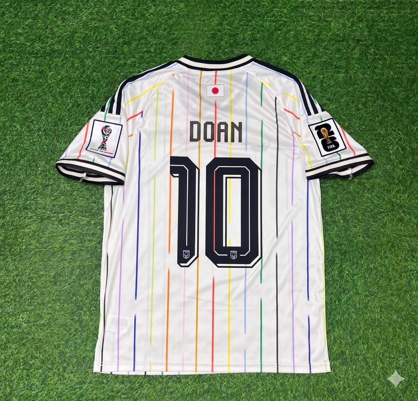 Japan National Team World Cup 2026 Ritsu Doan Away White Football Soccer Kit Jersey