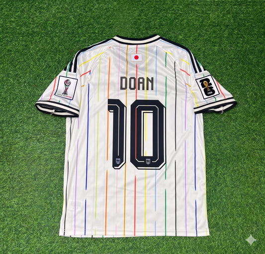 Japan National Team World Cup 2026 Ritsu Doan Away White Football Soccer Kit Jersey