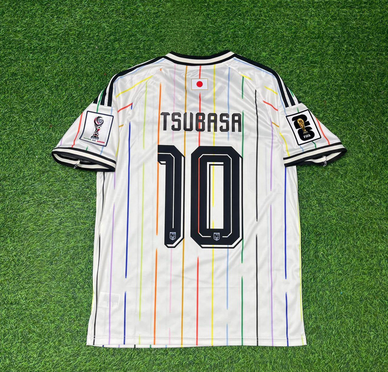Japan National Team World Cup 2026 Tsubasa Oozora Away White Football Soccer Kit Jersey