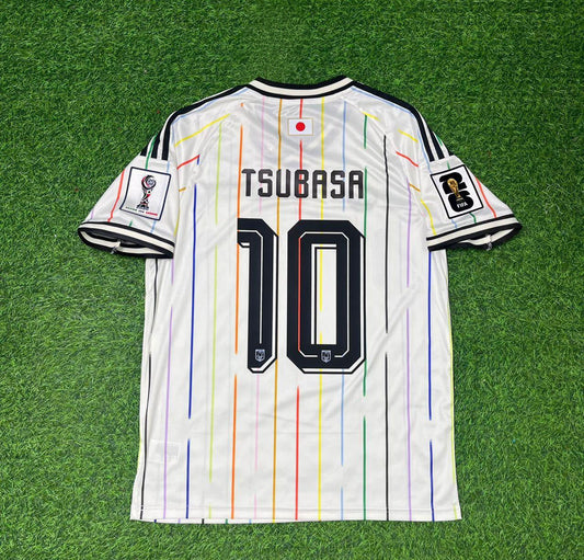 Japan National Team World Cup 2026 Tsubasa Oozora Away White Football Soccer Kit Jersey