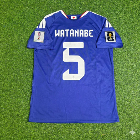 Japan National Team World Cup 2026 Tsuyoshi Watanabe Football Soccer Kit Jersey