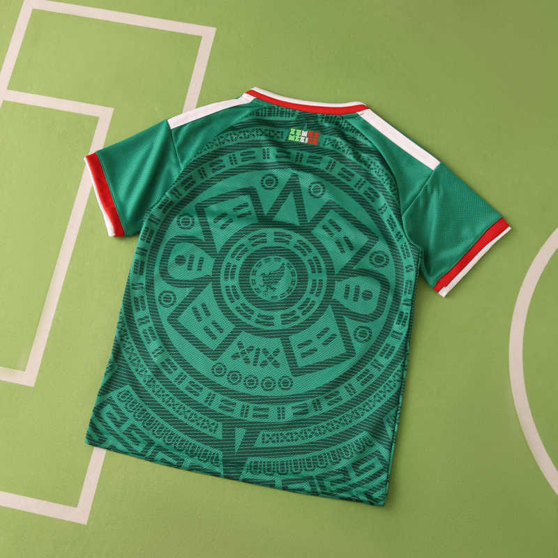 Mexico National Team World Cup 2026 Children Home Football Soccer Kit Jersey