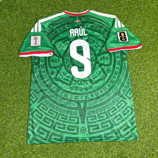 Mexico National Team World Cup 2026 Raul Jimenez Home Green Football Soccer Kit Jersey