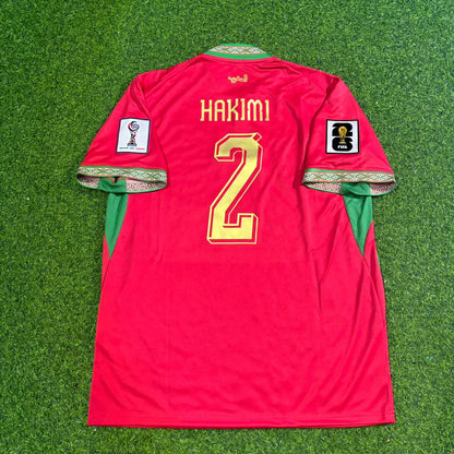 Morocco National Team World Cup 2026 Achraf Hakimi Home Red Football Soccer Kit Jersey
