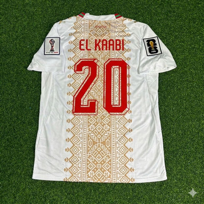 Morocco National Team World Cup 2026 Ayoub El Kaabi Away Football Soccer Kit Jersey
