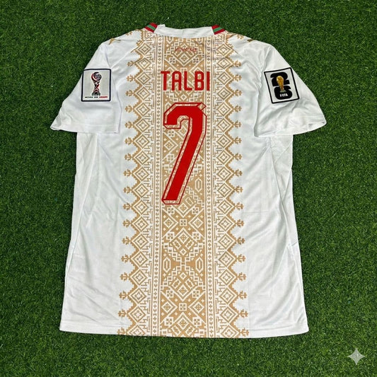 Morocco National Team World Cup 2026 Chemsdine Talbi Away Football Soccer Kit Jersey