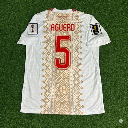 Morocco National Team World Cup 2026 Nayef Aguerd Away Football Soccer Kit Jersey