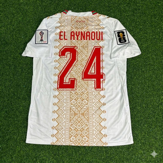 Morocco National Team World Cup 2026 Neil El Aynaoui Away Football Soccer Kit Jersey
