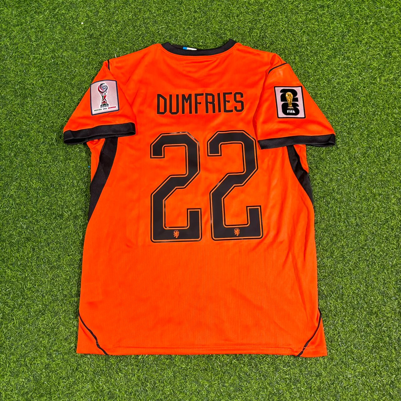 Netherlands National Team World Cup 2026 Denzel Dumfries Home Football Soccer Kit Jersey