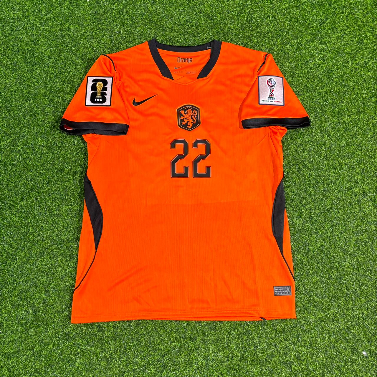 Netherlands National Team World Cup 2026 Denzel Dumfries Home Football Soccer Kit Jersey