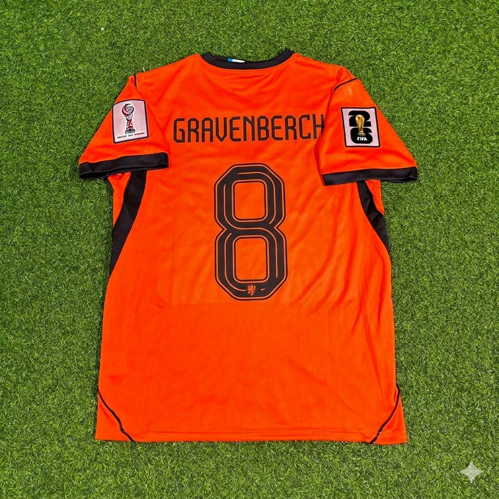 Netherlands National Team World Cup 2026 Ryan Gravenberch Football Soccer Kit Jersey