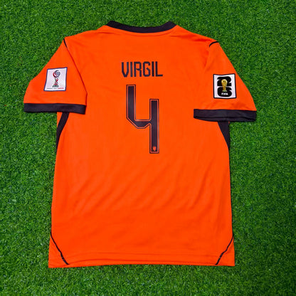 Netherlands National Team World Cup 2026 Virgil van Dijk Children Football Soccer Kit Jersey