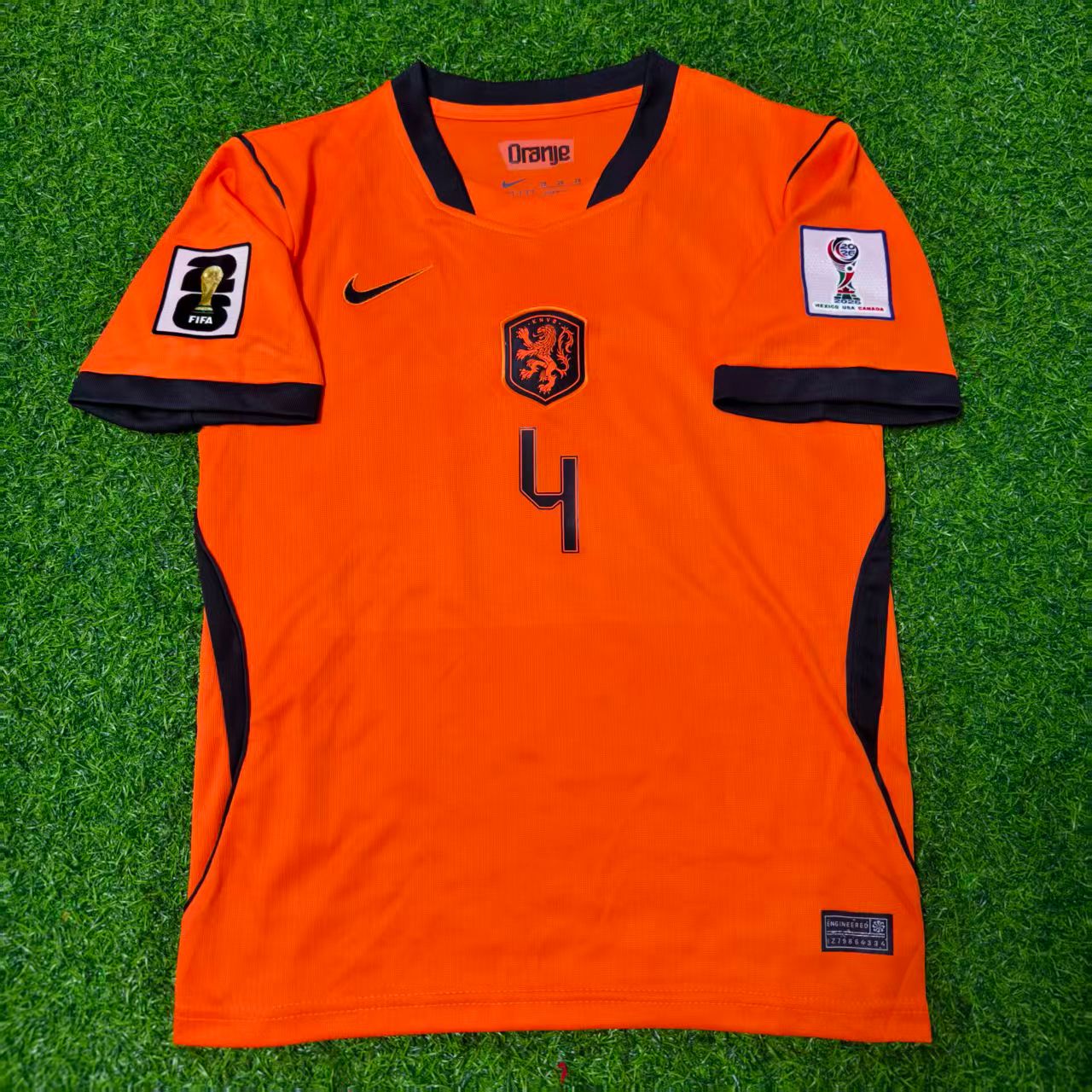 Netherlands National Team World Cup 2026 Virgil van Dijk Football Soccer Kit Jersey
