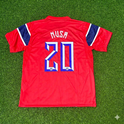 Norwegen Nationalmannschaft WM 2026 Antonio Nusa Heimtrikot Fußball