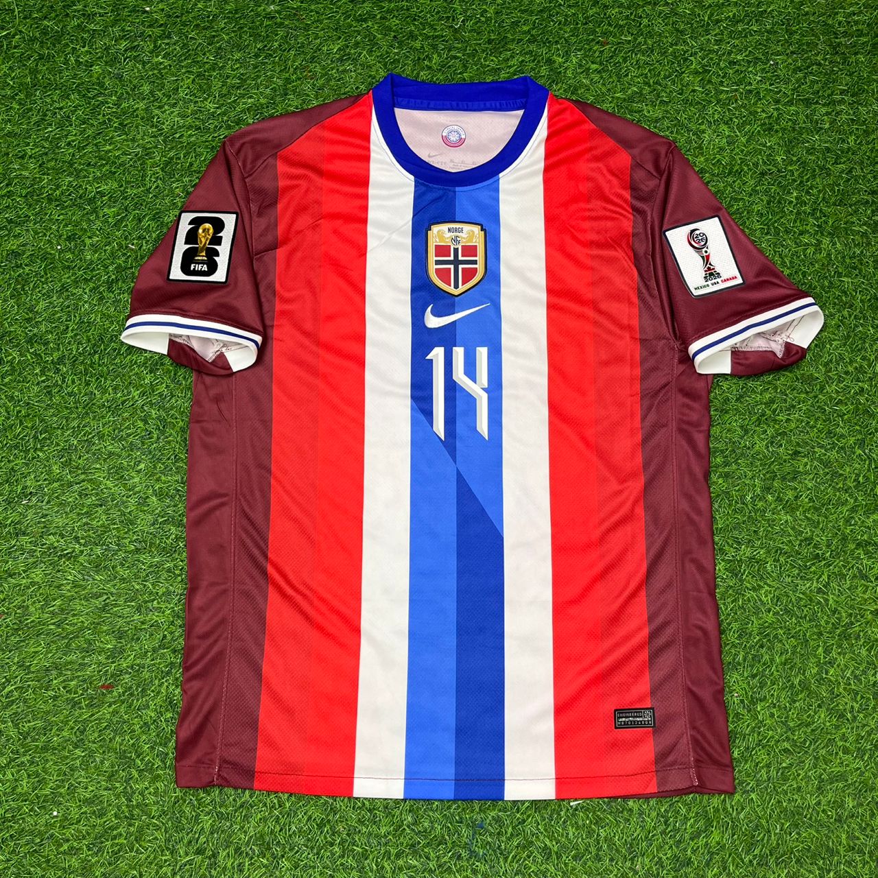 Norway National Team World Cup 2026 Julian Ryerson Red Football Soccer Kit Jersey
