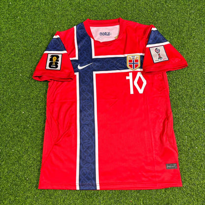 Norway National Team World Cup 2026 Martin Ødegaard Home Football Soccer Kit Jersey