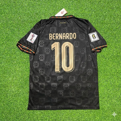Portugal National Team World Cup 2026 Bernardo Silva Black Football Soccer Kit Jersey