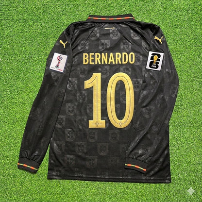 Portugal National Team World Cup 2026 Bernardo Silva Long Sleeve Home Football Soccer Kit Jersey