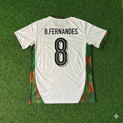 Portugal National Team World Cup 2026 Bruno Fernandes White Football Soccer Kit Jersey