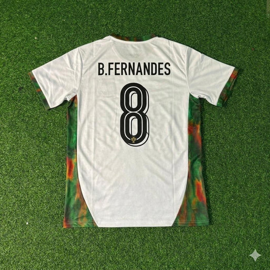 Portugal National Team World Cup 2026 Bruno Fernandes White Football Soccer Kit Jersey