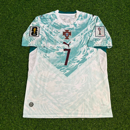 Portugal National Team World Cup 2026 Cristiano Ronaldo Away White Football Soccer Kit Jersey
