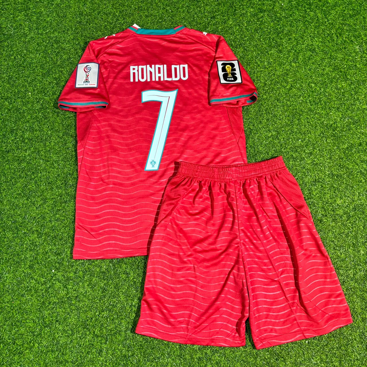 Portugal National Team World Cup 2026 Cristiano Ronaldo Home Red Football Soccer Kit Jersey