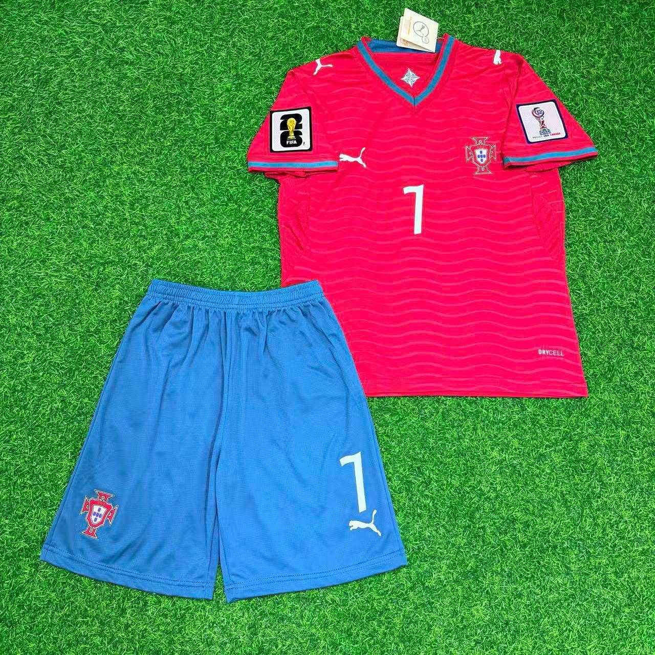 Portugal National Team World Cup 2026 Cristiano Ronaldo Home Red Football Soccer Kit Jersey