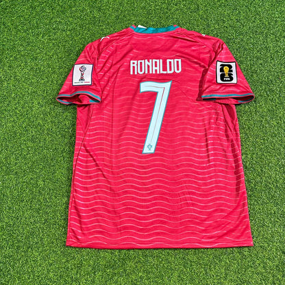 Portugal Nationalmannschaft Weltmeisterschaft 2026 Cristiano Ronaldo Heim-Trikot Rot Fußball Trikot