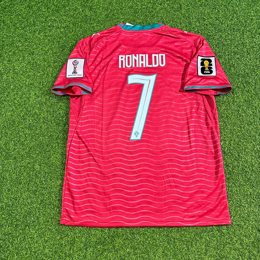 Portugal National Team World Cup 2026 Cristiano Ronaldo Home Red Football Soccer Kit Jersey