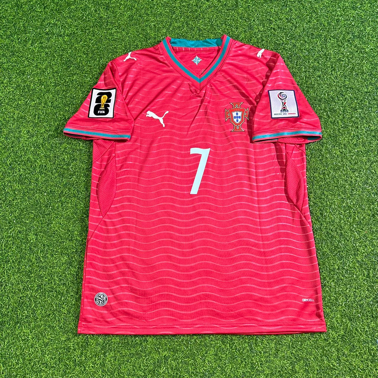 Portugal Nationalmannschaft Weltmeisterschaft 2026 Cristiano Ronaldo Heim-Trikot Rot Fußball Trikot