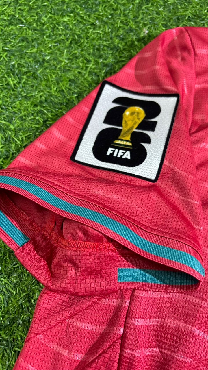 Portugal Nationalmannschaft Weltmeisterschaft 2026 Cristiano Ronaldo Heim-Trikot Rot Fußball Trikot