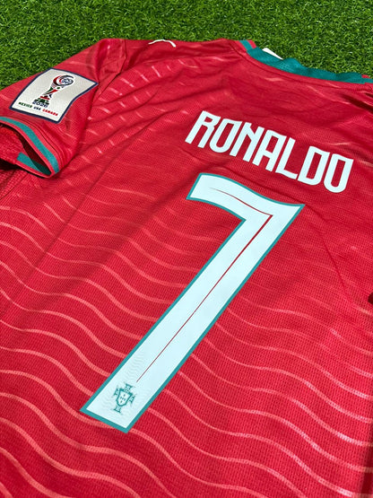 Portugal Nationalmannschaft Weltmeisterschaft 2026 Cristiano Ronaldo Heim-Trikot Rot Fußball Trikot