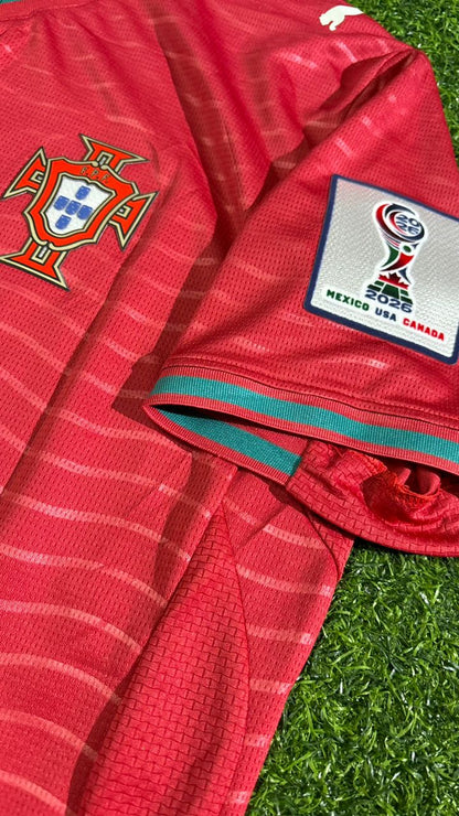 Portugal Nationalmannschaft Weltmeisterschaft 2026 Cristiano Ronaldo Heim-Trikot Rot Fußball Trikot