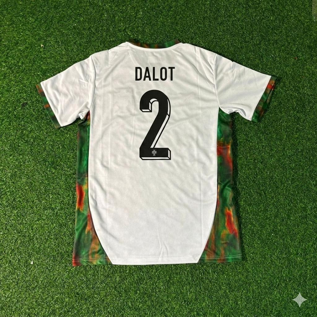 Portugal National Team World Cup 2026 Diego Dalot White Football Soccer Kit Jersey
