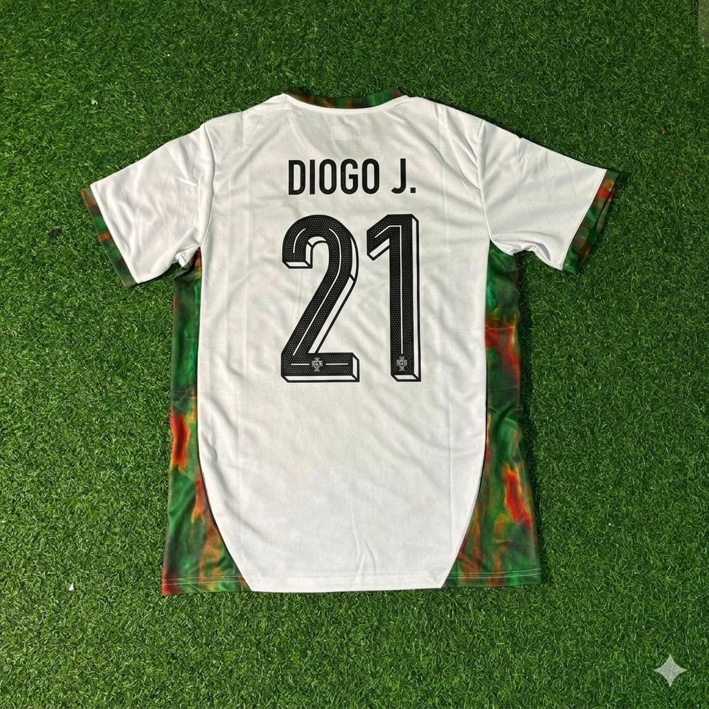 Portugal National Team World Cup 2026 Diogo Jota White Football Soccer Kit Jersey